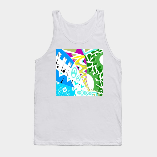 picnic paliacate ecopop in mexican housing landscape concept art design 4 Tank Top by jorge_lebeau